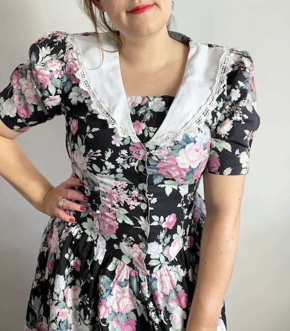 Vintage 90s floral clearance dress