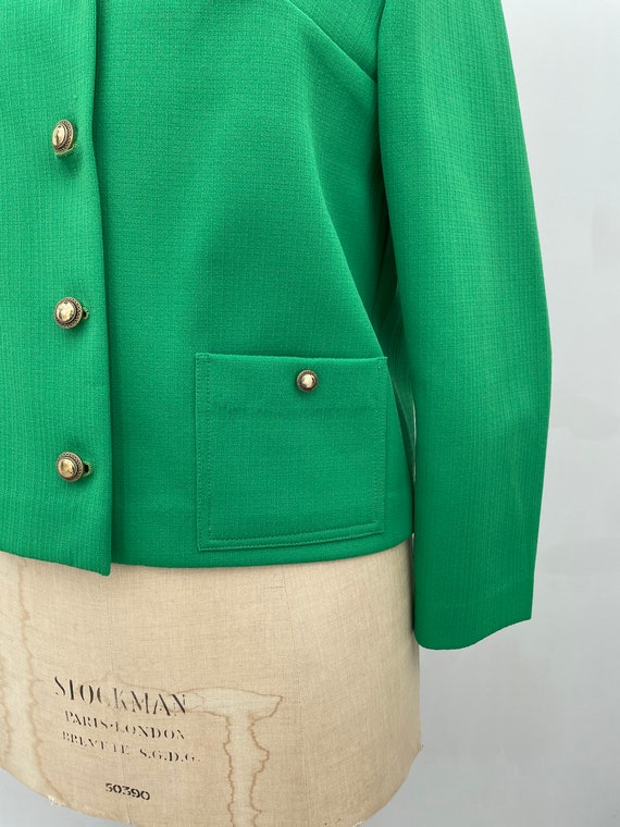 Vintage 70s Apple Green Boxy Jacket - image 2