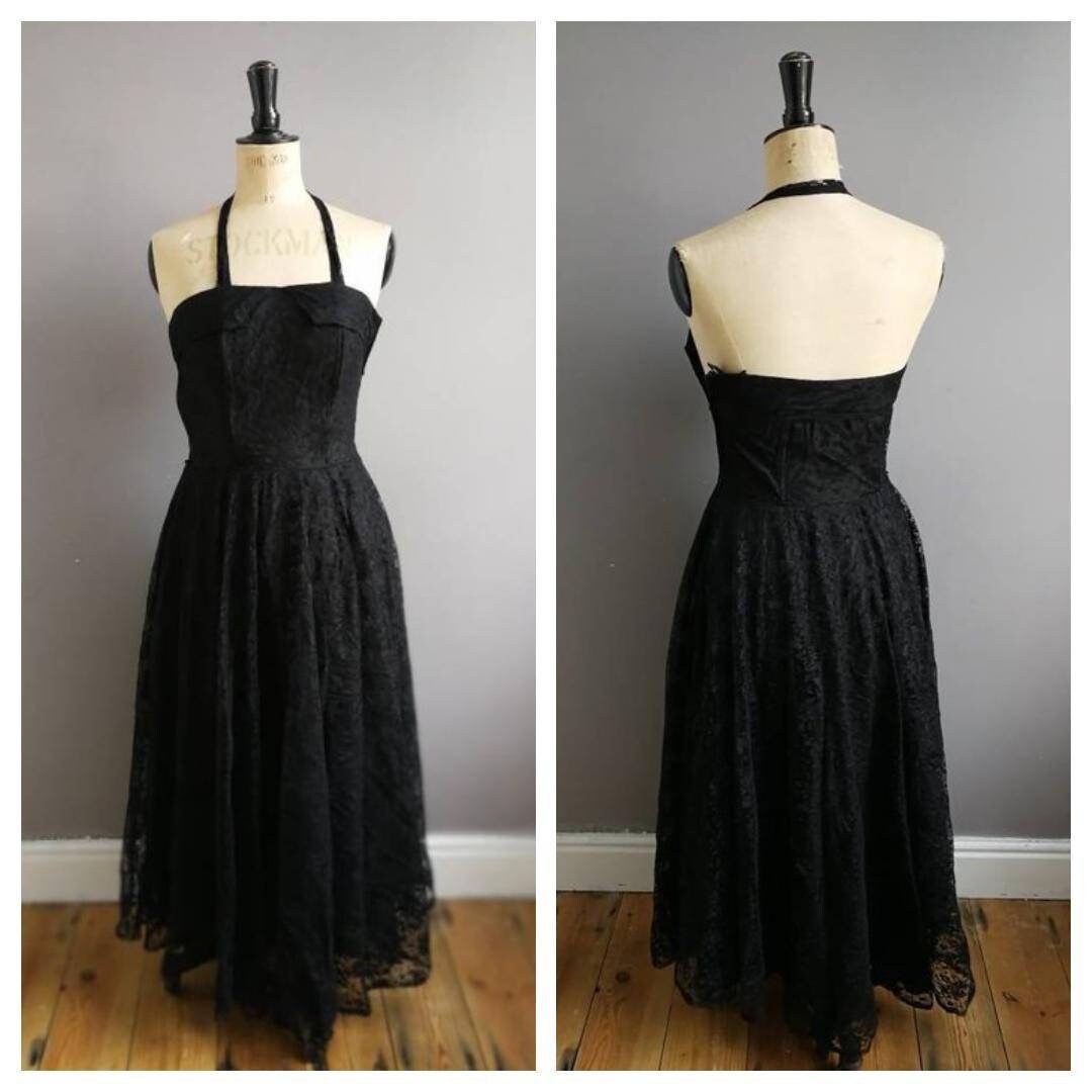 black lace maxi dress uk
