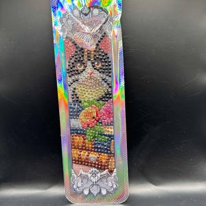 Diamond Painting Black Cat Bookmark