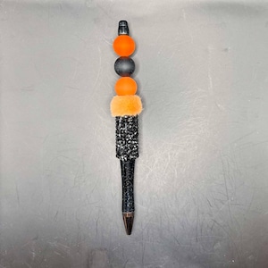 Beaded Bland & Orange Pen