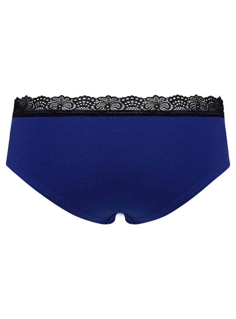 Organic hipster panties Spitze dark blue image 2