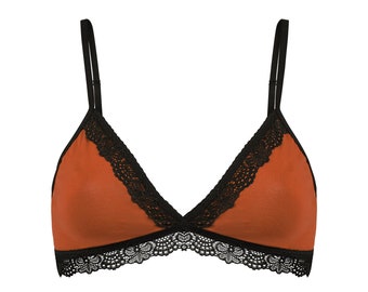 Organic bra Spitze rust with lace