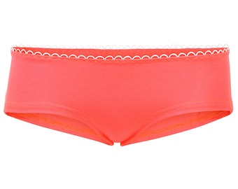 Organic hipster panties sorbet (orange)