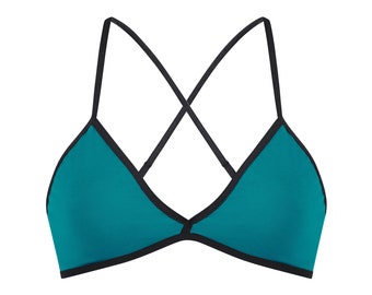 Organic Bra teal