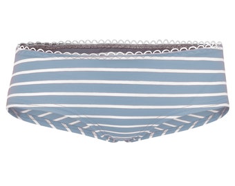 Organic hipster panties sailor light blue