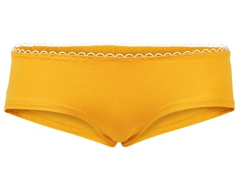 Organic hipster panties saffron (yellow)