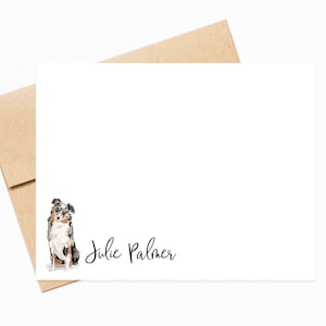 Personalized Dog Lover Gift for Dog Lovers, Personalized Dog Stationary, Personalized Dog Stationery Card Set image 1