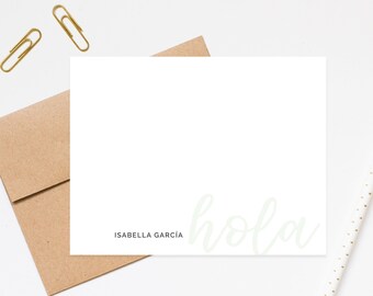 traditional script personalized stationary elegant etsy