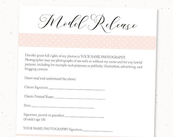 photography print release form