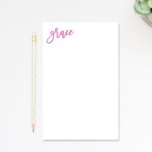 Personalized Script To Do List Pad, Simple and Elegant Notepad, Personalized Stationery pad for Writing Note, Customized Stationery Under 25