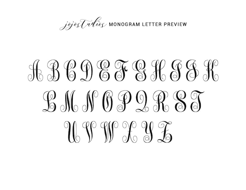 Personalized Monogram Folded Thank You Card Monogram Folded Etsy