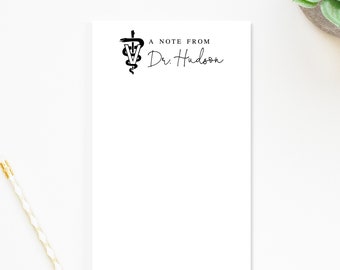 Personalized Veterinary Doctor Notepad, A note from Veterinarian Doctors Gift, Personalized Gift, Customized Vet Notepad Stationery Under 25