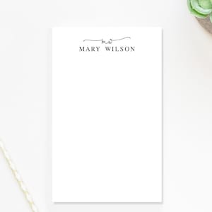 Personalized Monogrammed Notepad, Modern Notepad with Initials and Monogram, Notepad Gift, Personalized Notepads with Name Stationery
