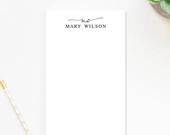 Personalized Monogrammed Notepad, Modern Notepad with Initials and Monogram, Notepad Gift, Personalized Notepads with Name Stationery
