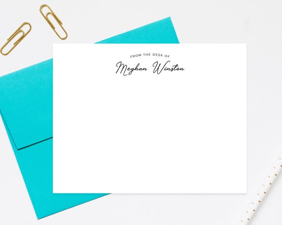 Teachers Stationery From The Desk Of Stationary Professional Etsy