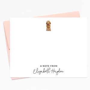 Personalized Stationery, A Note From Custom Family Stationary with Dog, Personalized Teacher Gift, Women&#39;s Stationery Set, Thank You Notes