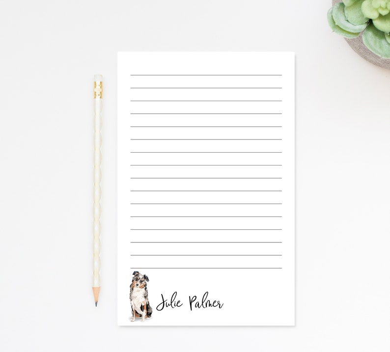 Personalized Dog Notepad Stationery, Notepad with Dog Notes, Custom Notepad Gift, Paper Gift, Dog Lover Gift For, Personalized Notepads image 8