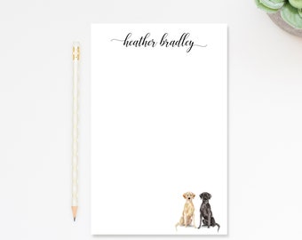 Personalized 2 Dog Notepad Stationery, Notepad with Two Dog Notes, Custom Notepad Gift, Paper Gift, Dog Lover Gift For, Personalized Notepad