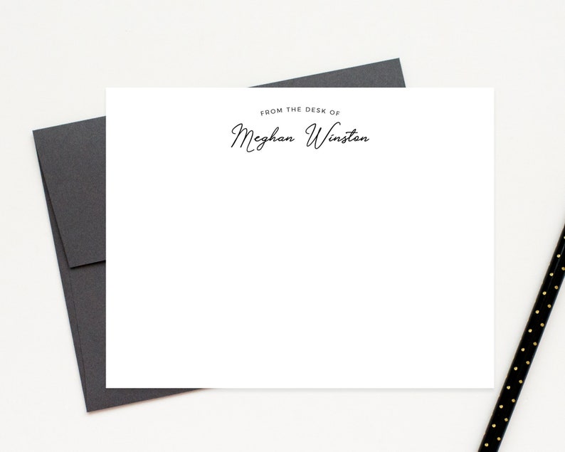 Teachers Stationery From the Desk of Stationary Professional Etsy