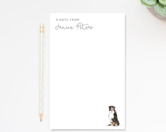 Personalized Dog Animal Notepad Stationery, A Note From Notepad with Dog, To Do List Notepad, Cute Paper Gift for Dog Lovers,