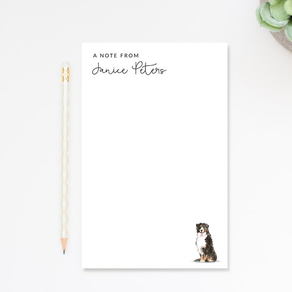 Personalized Dog Animal Notepad Stationery, A Note From Notepad with Dog, To Do List Notepad, Cute Paper Gift for Dog Lovers,