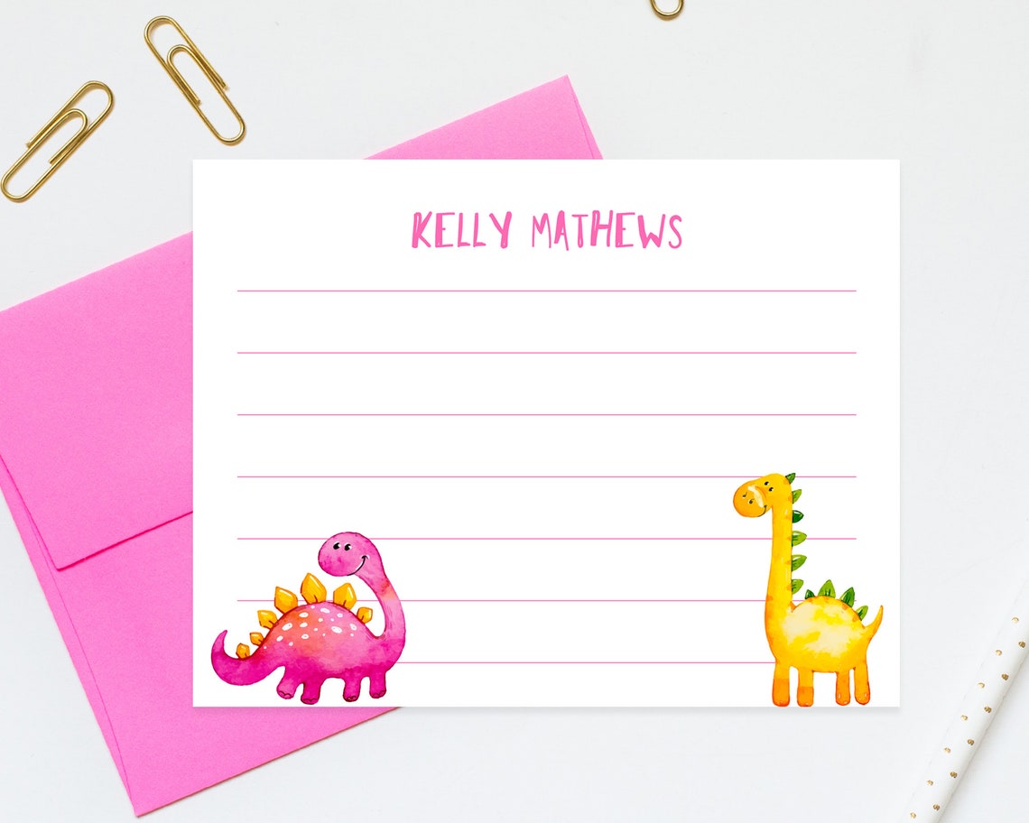 Personalized Kid Gift Lined Stationary for Kid Stationery - Etsy
