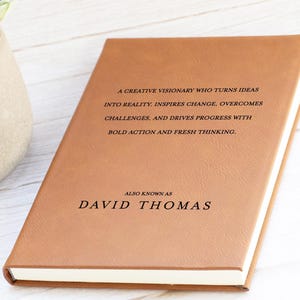 Personalized Journal Gift for Teacher, Add your own quote custom stationery gift, Personalized stationary notebook