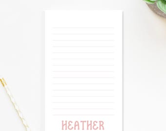 Personalized Lines Notepad for Kids, Children's to-do list notepad gift, Custom Simple Kids Stationery Notepad Stationery Under 25