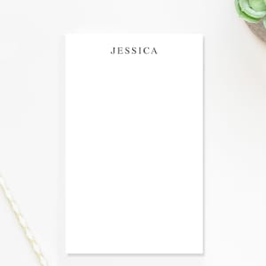Personalized Notepad, Modern Simple Text Notepad, Notepad Gift, Personalized Notepads with Name, Elegant Notepad, Personalized Note
