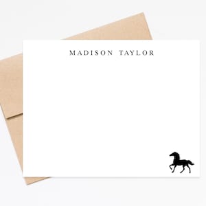 Horse Personalized Stationery for Girls Boys, Stationary Note Cards Set, Personalized note card with envelopes, Horse Note Cards, Horse Gift