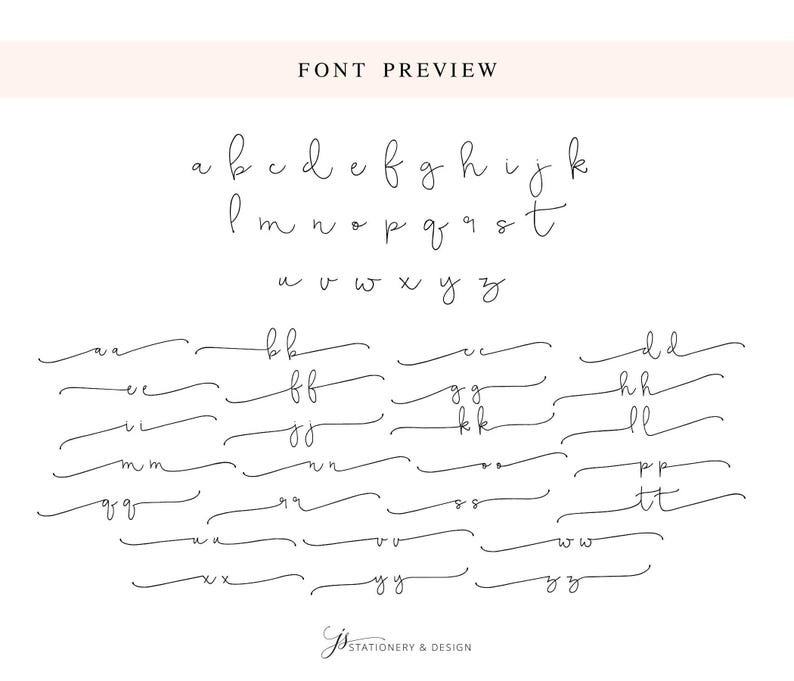Stretched Scripted Personalized Stationery Note Cards, Flat Cards with Envelopes, Personalized Stationary image 6
