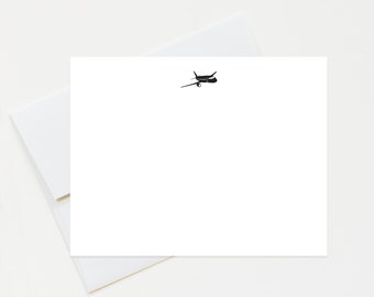 Stationary For Pilot, Correspondence Cards for Business Note, Stationery Gift for Pilot, Stationary with Plane, Thank You Cards & Envelopes
