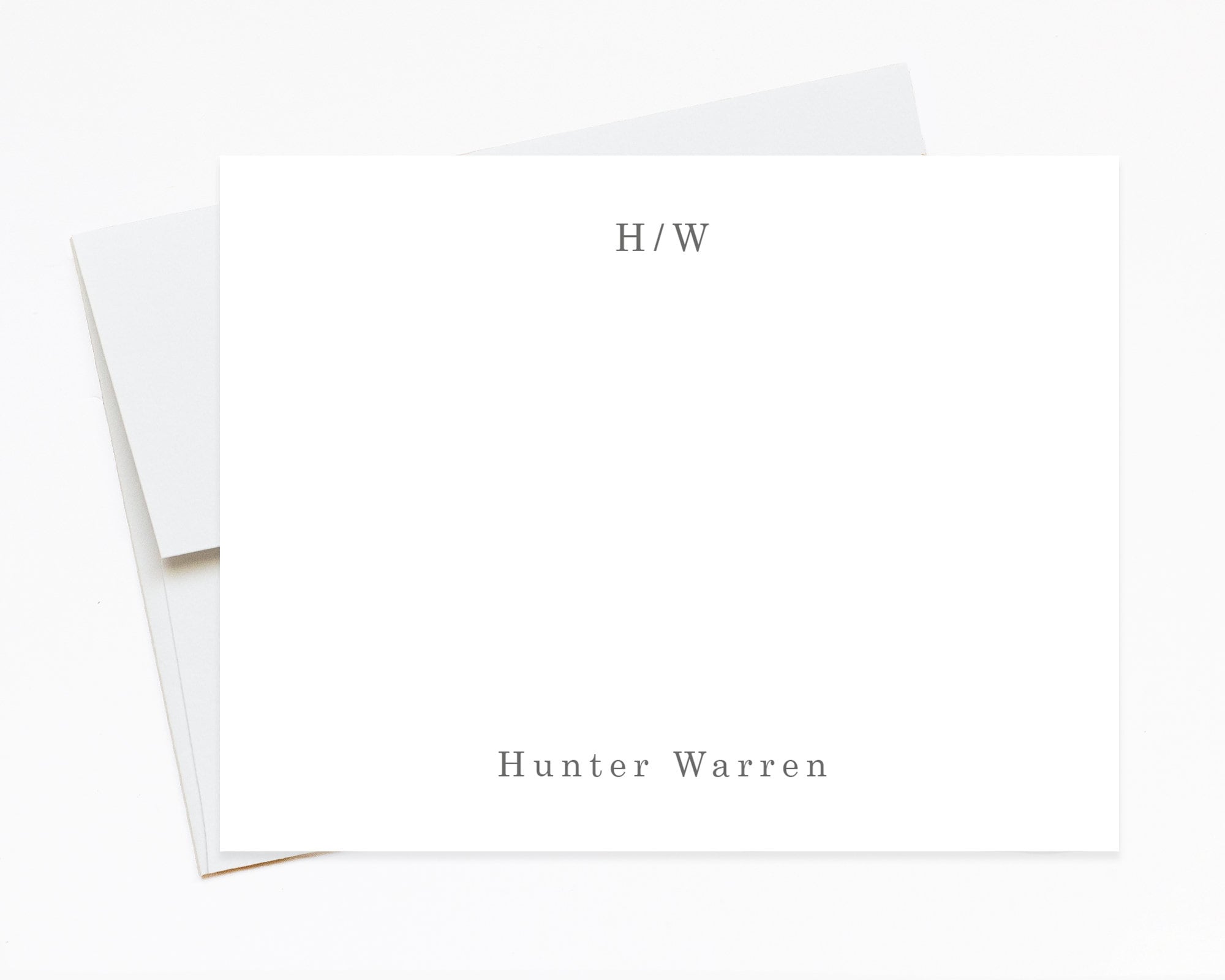 From The Desk Of Personalized Flat Cards - Raised Ink Stationery