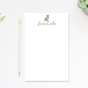 Personalized Cat Notepad Stationery, Notepad with Cat Notes, Custom Notepad Gift, Paper Gift, Cat Lover Gift For, Personalized Notepads