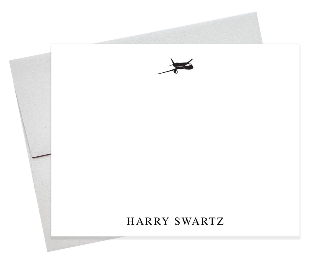 Personalized Stationary for Pilot, Correspondence Cards for Business ...