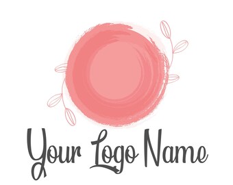 Watercolor Logo Filled Backgrounds | Circle Border Color Clipart | Four Logo Backgrounds | PNG & JPG Instant downloads