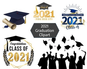 Graduate Clipart Etsy