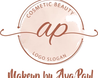 Minimalist Logo Background | Soft Pink Frame Clipart | PNG & JPG Instant downloads