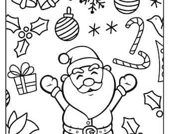 Christmas Coloring Page  **instant download**