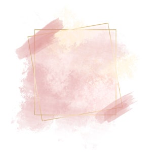 Rosa Aquarell | Gold Kreis Clipart | Glitzer Runde Rahmen | BONUS download inklusive | PNG Instant Download