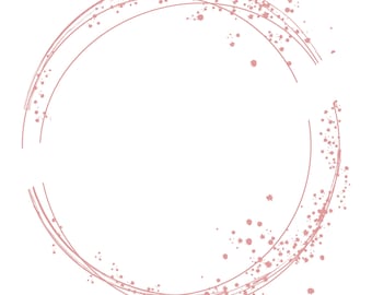 Circle Sparkles Pink Logo With Side Openings