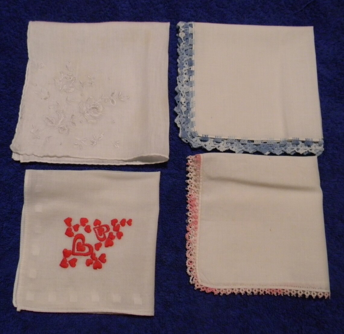 Lot 16 4 Vintage Ladies Floral Hankies Etsy