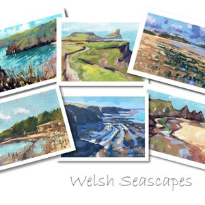 Welsh Seascapes-wenskaartenset