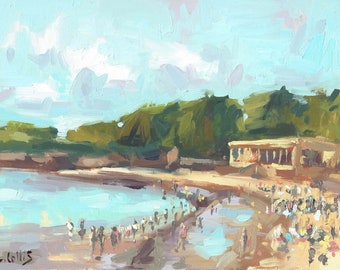 Summer Day Barry Island. 7'' x 5'' Art Greetings Card. Quality printed card, blank inside.