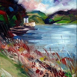 The Boathouse, Laugharne  limited edition giclee print. Edition of 100