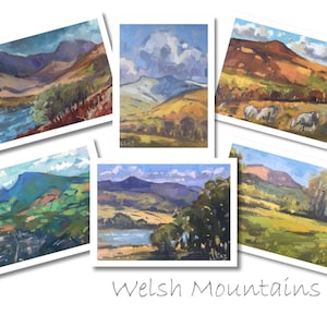 Wenskaartenset Welsh Mountains