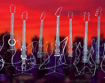 HANDCRAFTED GUITAR MODELS - Fantastic gifts for all guitarists, musicians and collectors.