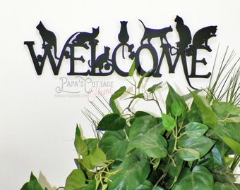 Cat Welcome Sign - 3 sizes