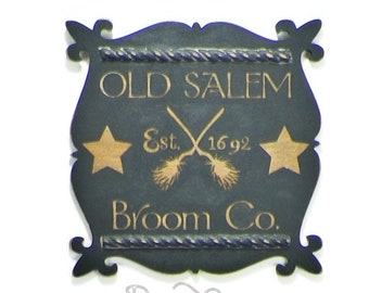 Old Salem Broom Co. Wall Sign for Halloween